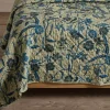 Navy and Creme Hash Stripe Quilt*NICKEY KEHOE Outlet