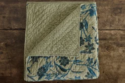 Navy and Creme Hash Stripe Quilt*NICKEY KEHOE Outlet