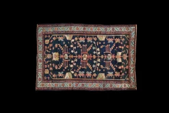 Navy Tribal Malayer Rug 4’6 X 6’7*VINTAGE Clearance