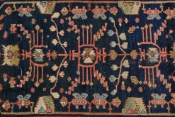 Navy Tribal Malayer Rug 4’6 X 6’7*VINTAGE Clearance