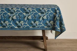 Night Bloom Tablecloth In Azure*NICKEY KEHOE Online