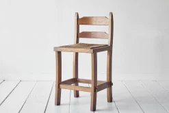 Oak and Rush Barstool*VINTAGE Discount