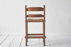 Oak and Rush Barstool*VINTAGE Discount