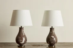 Pair of Marble Table Lamps*VINTAGE Outlet