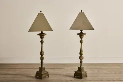 Pair of 1920s Brass Lamps*VINTAGE Best