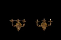 Pair of Spanish Gilt Sconces*VINTAGE Fashion