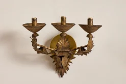 Pair of Spanish Gilt Sconces*VINTAGE Fashion