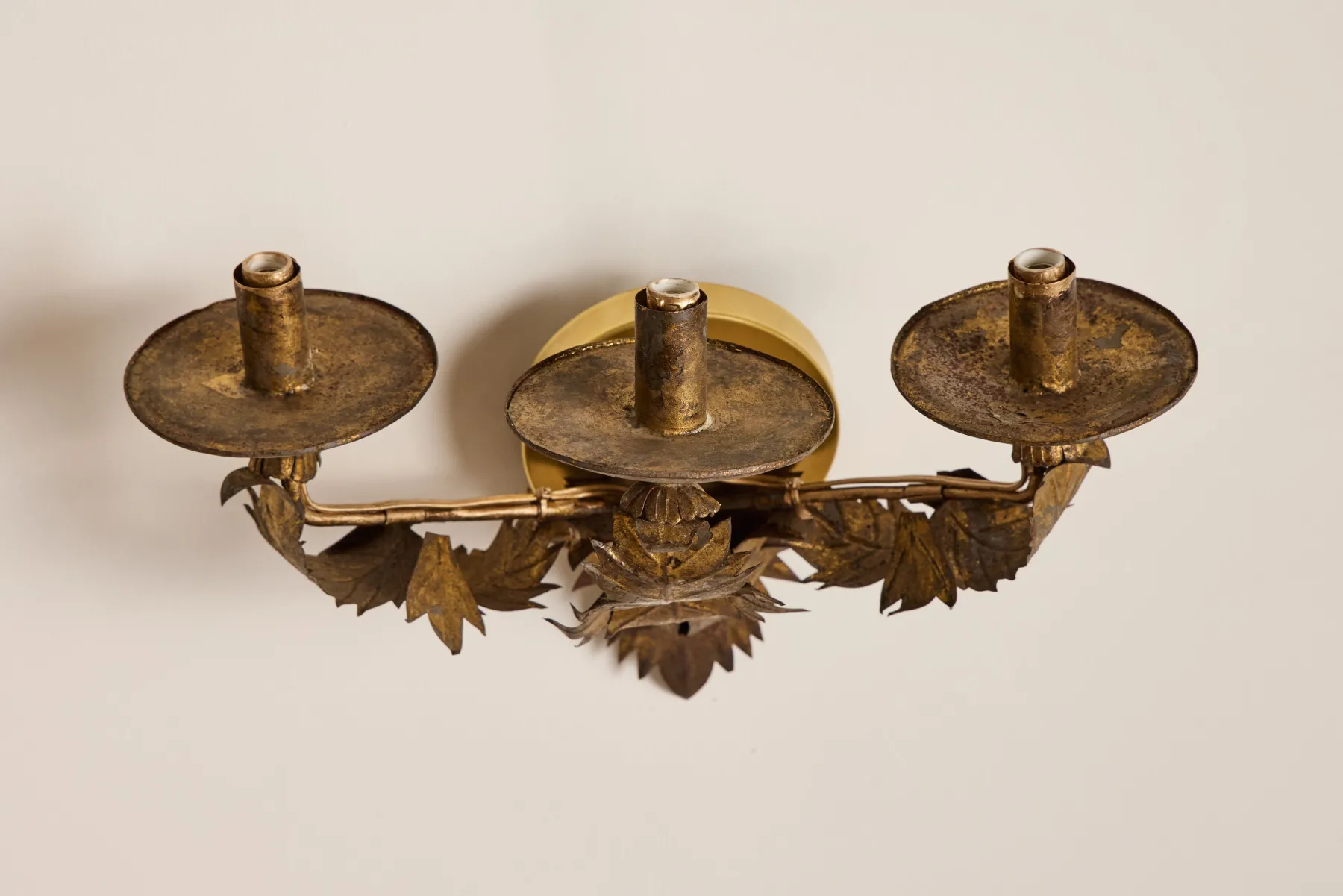 Pair of Spanish Gilt Sconces*VINTAGE Fashion
