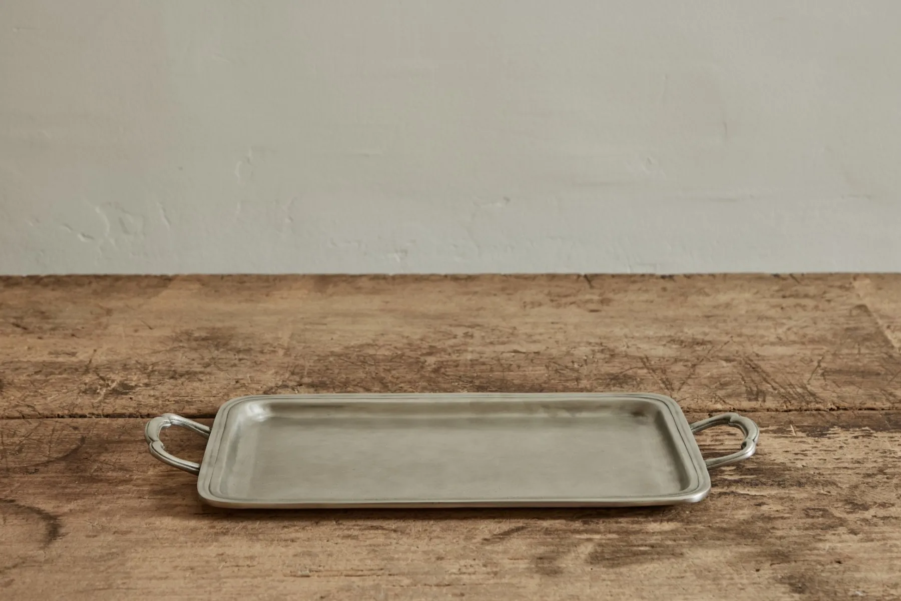 Pewter Lago Rectangle Tray with Handles*MATCH Sale
