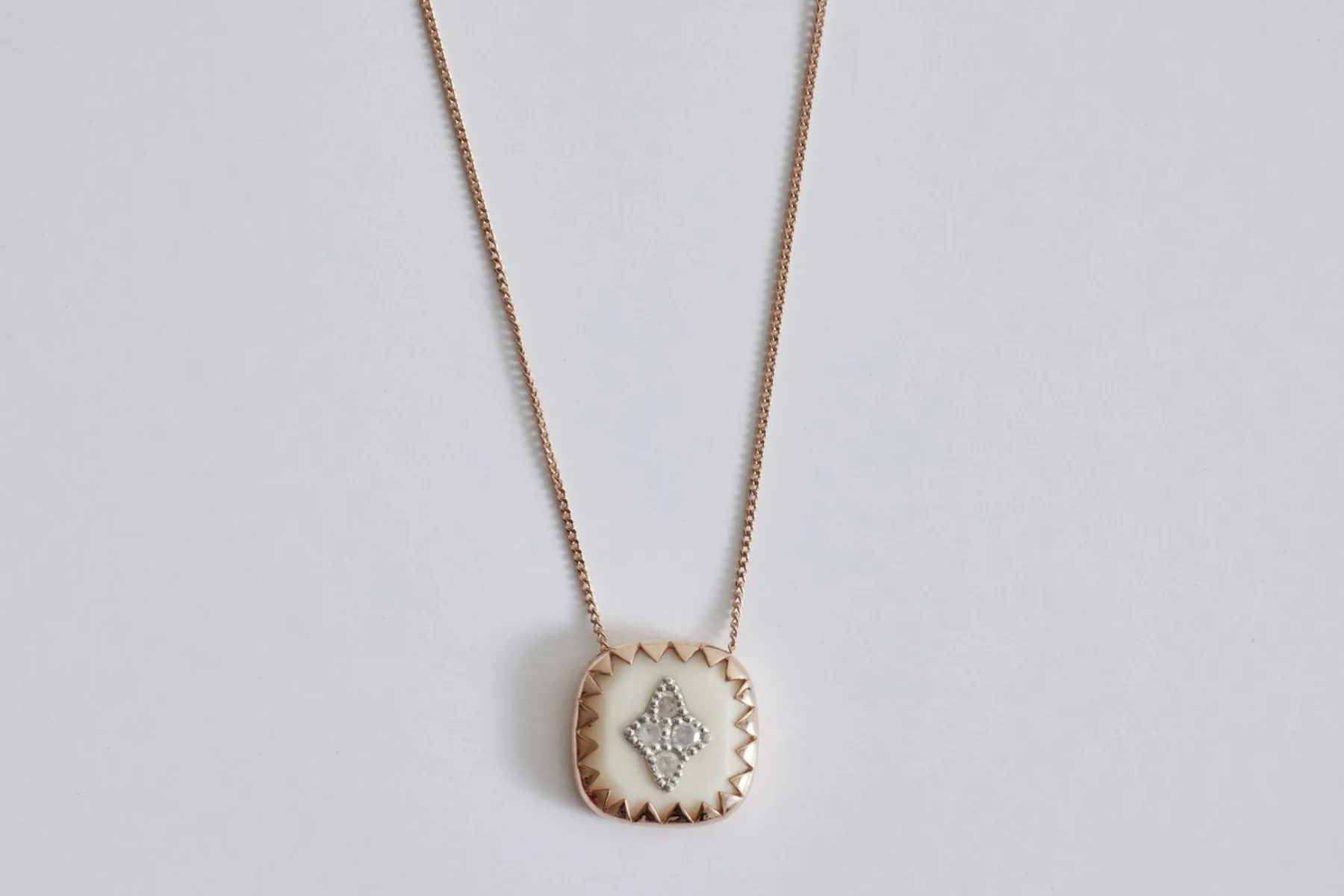 Pierrot N°2 Necklace, Blanc*PASCALE MONVOISIN Clearance