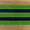 Pool Towel in Kiwi Stripe*NICKEY KEHOE New