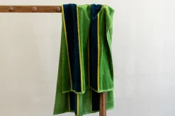 Pool Towel in Kiwi Stripe*NICKEY KEHOE New
