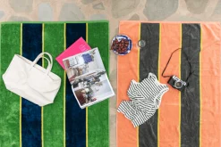 Pool Towel in Kiwi Stripe*NICKEY KEHOE New