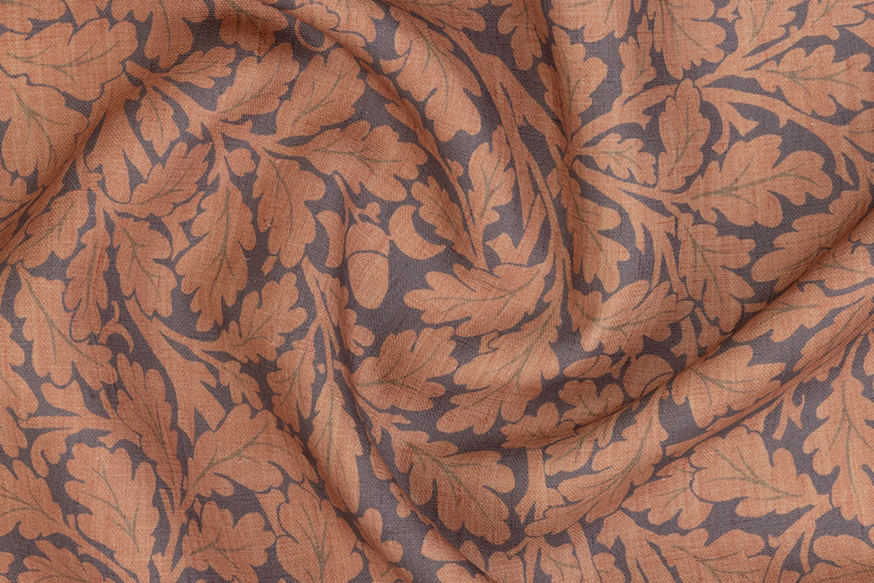 Quercus Linen in Aubergine*NICKEY KEHOE Online
