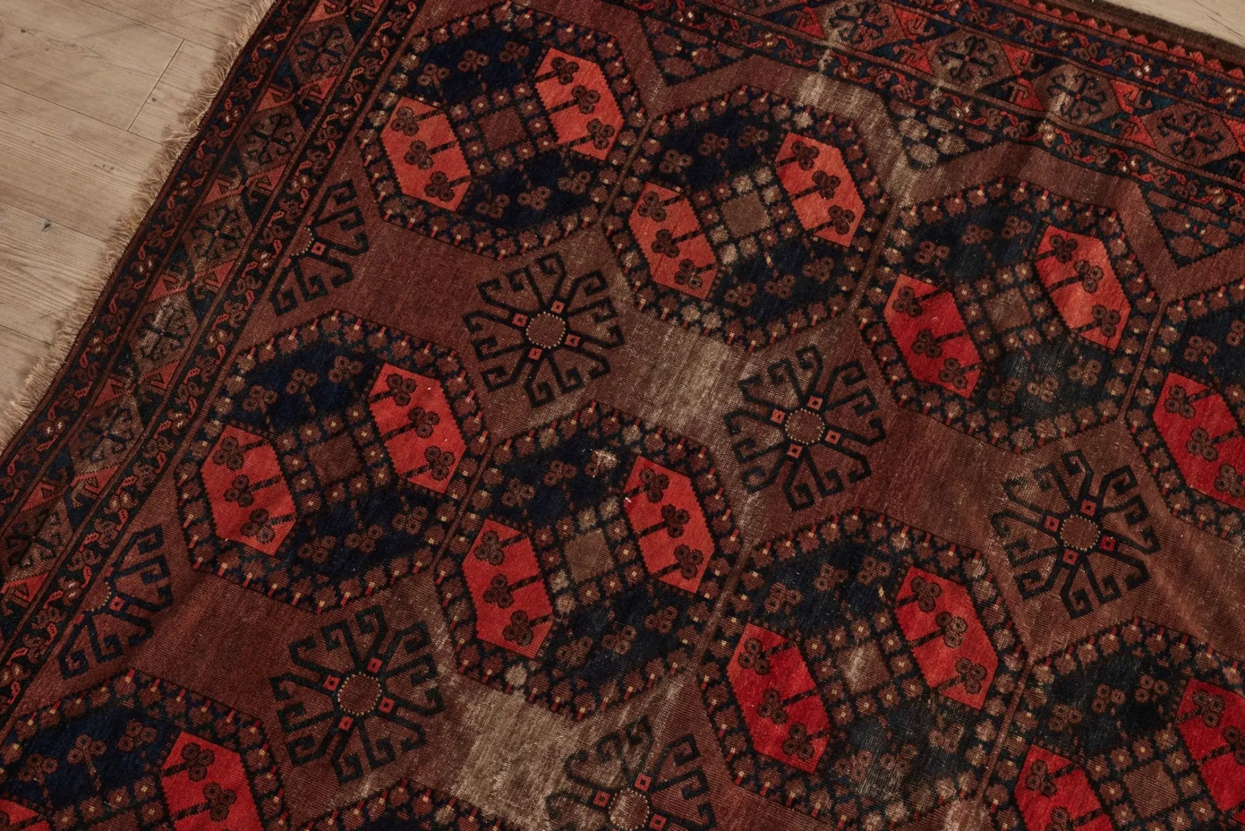 1930s Ersari Rug 8 x 9’11*VINTAGE Best
