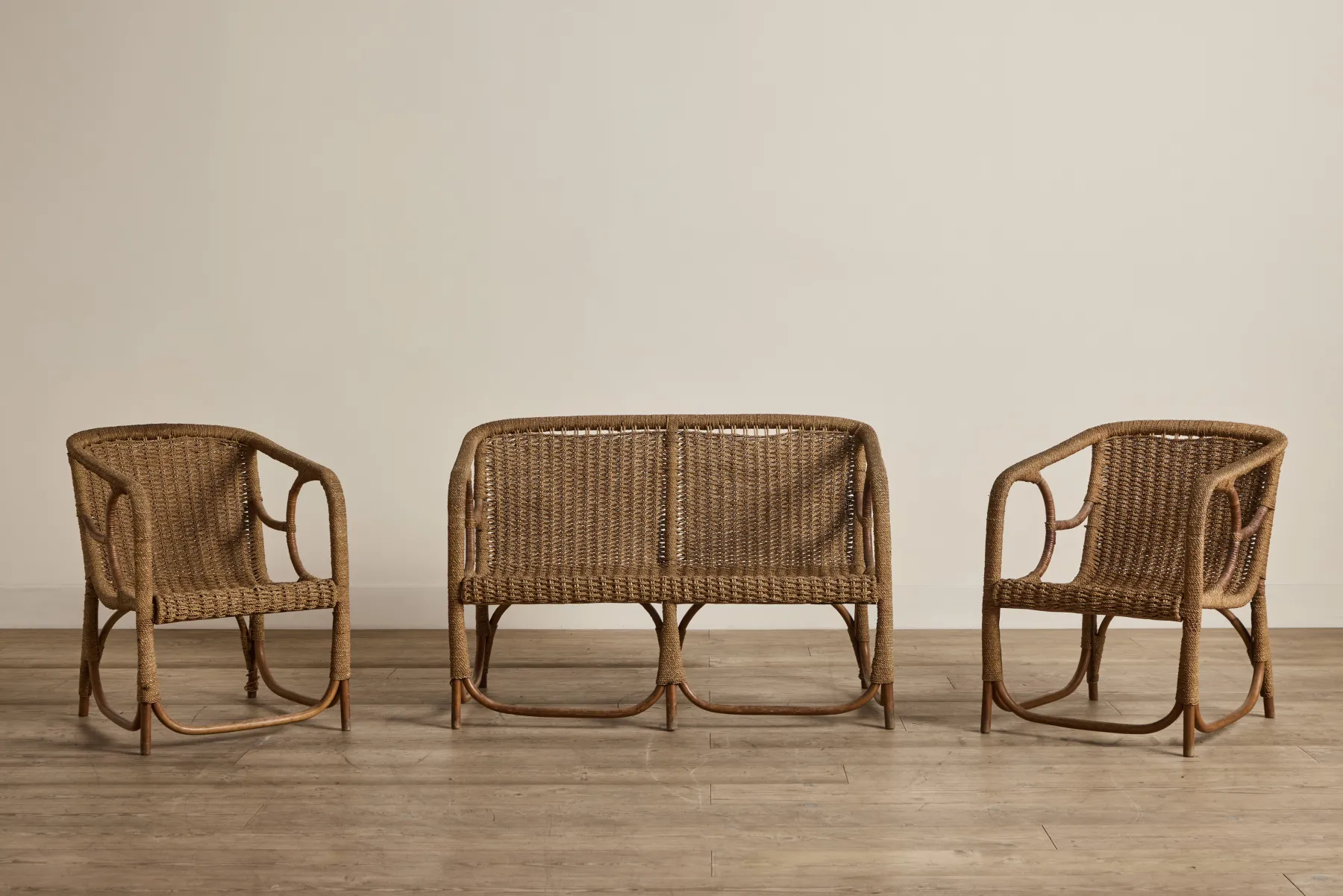 1960s Rattan Settee*VINTAGE Online