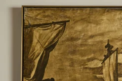 Ship Scene Painting No.3*VINTAGE New