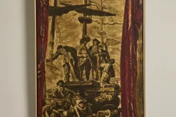 Ship Scene Painting. No.1*VINTAGE Fashion
