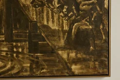 Ship Scene Painting No.3*VINTAGE New