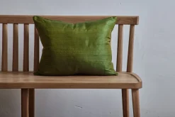 Silk Pillow in Dark Green*NICKEY KEHOE Fashion