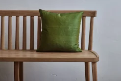Silk Pillow in Dark Green*NICKEY KEHOE Outlet