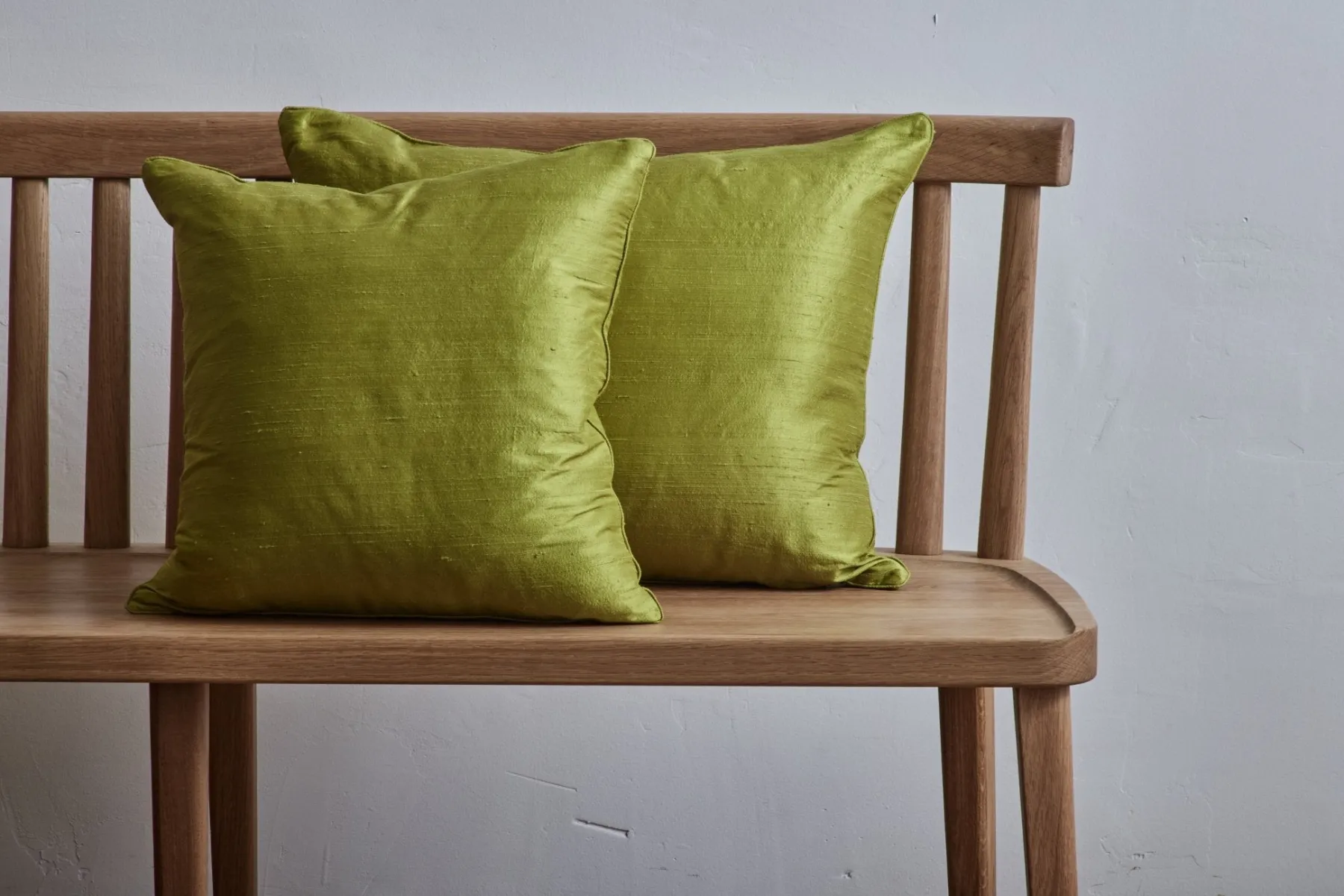 Silk Pillow in Spring Green*NICKEY KEHOE Sale