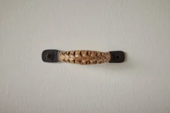 Square Forged Iron Drawer Pull with Braided Bamboo*NICKEY KEHOE Sale