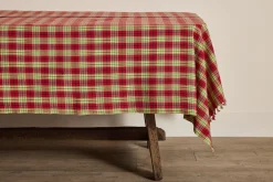 St. Nickey Plaid Tablecloth*HEATHER TAYLOR HOME Best