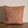 Susan Deliss Pillow in Criss Cross Orange*NICKEY KEHOE Outlet