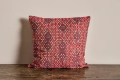 Susan Deliss Pillow in Criss Cross Red*NICKEY KEHOE Hot