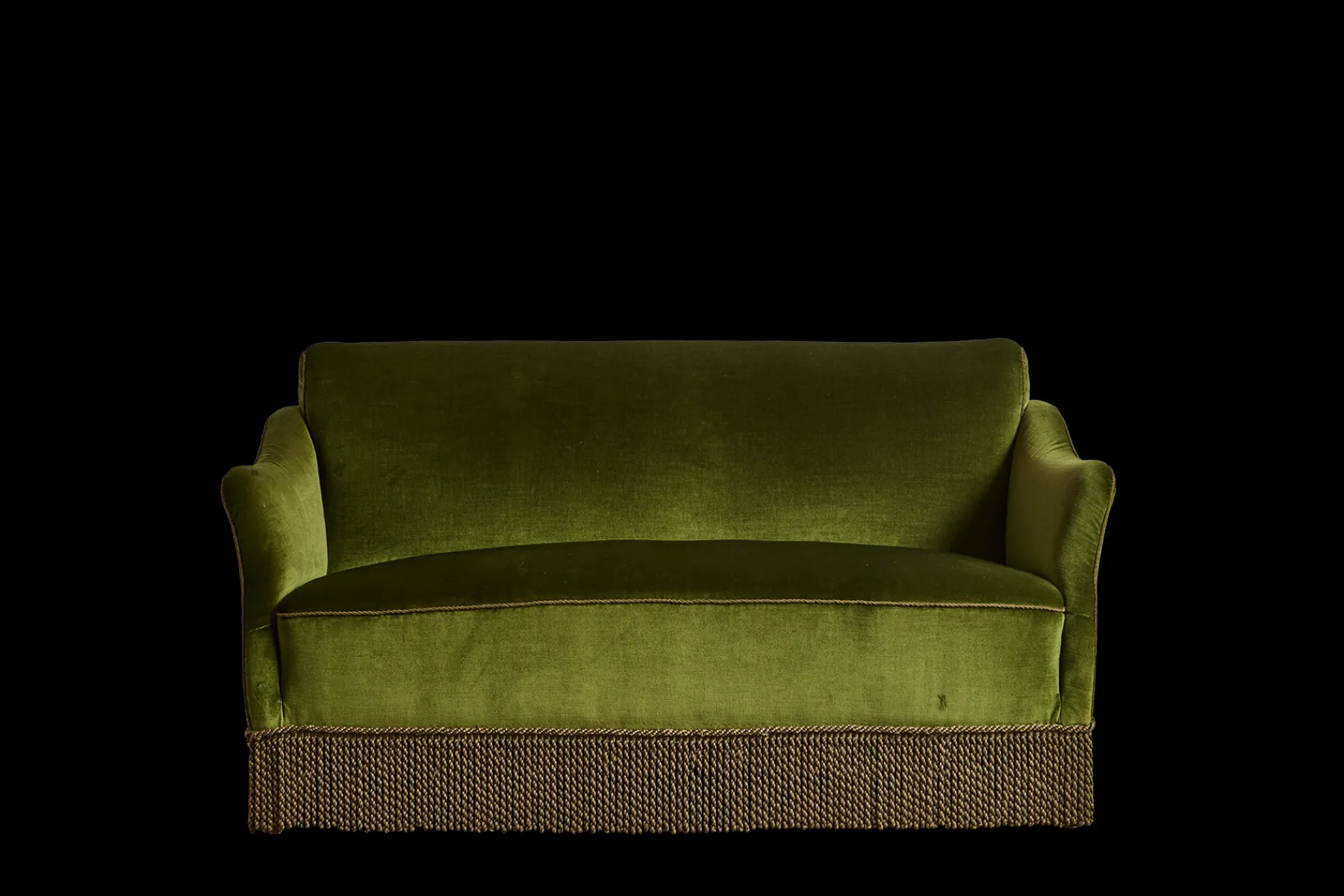 Swedish Mohair Fringe Sofa*VINTAGE Discount