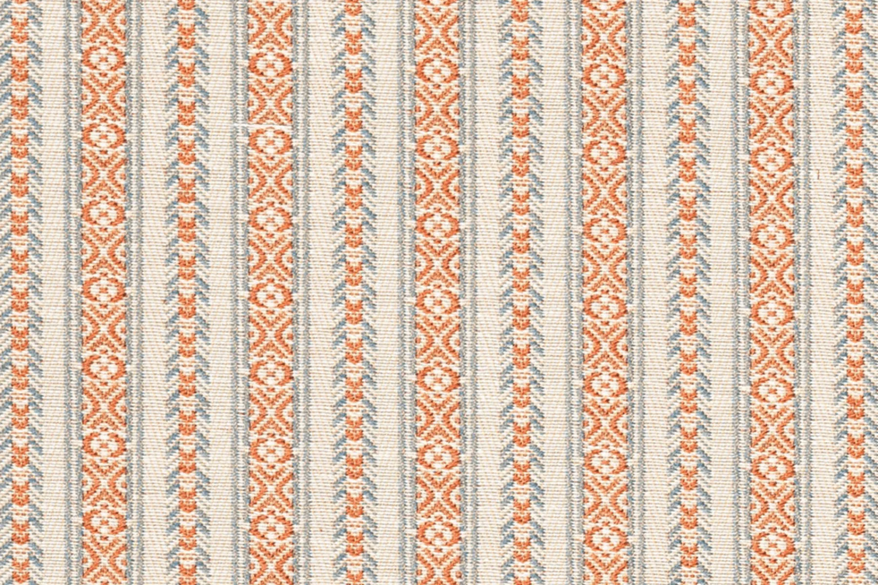 Ticking in Burnt Orange/Swedish Blue*SUSAN DELISS New