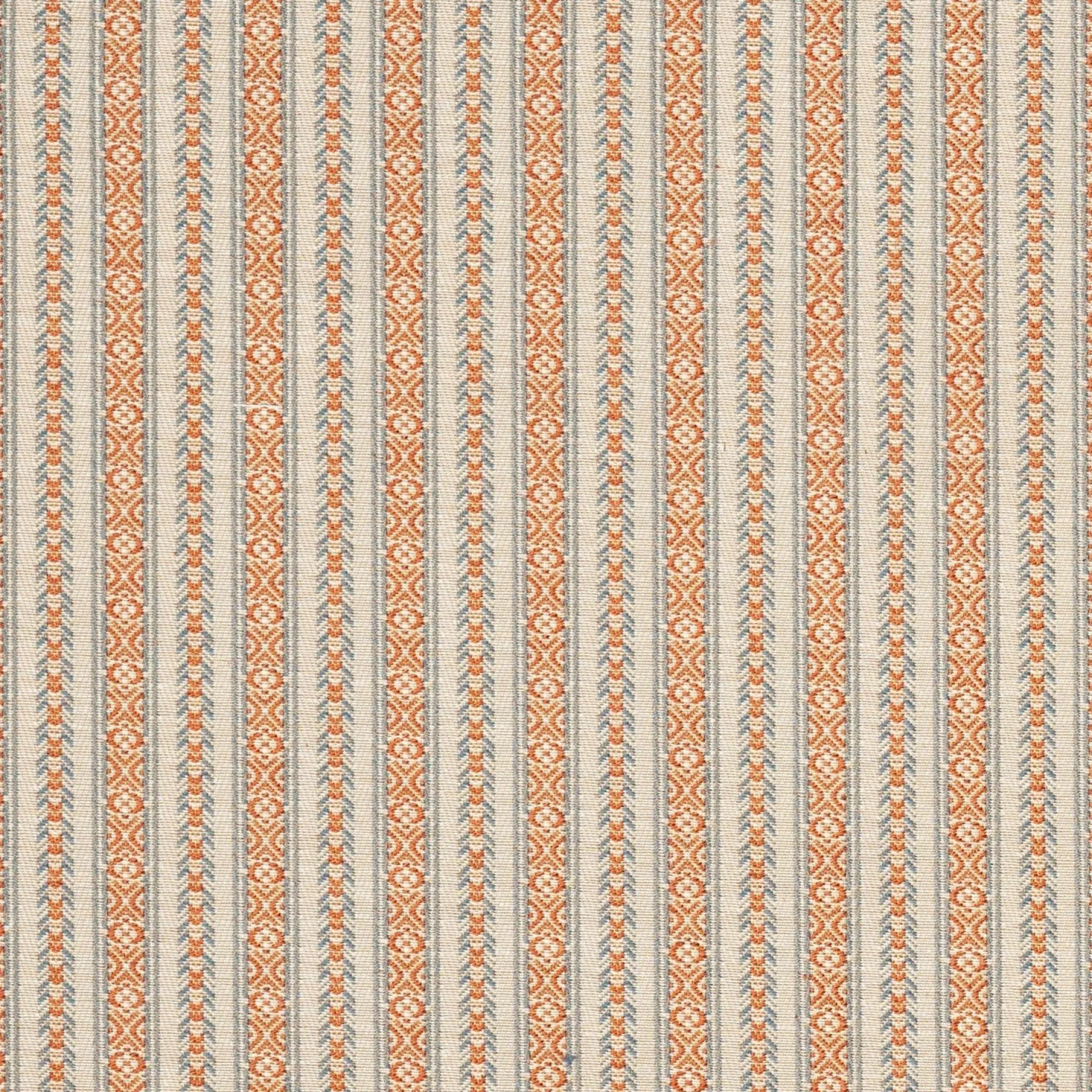 Ticking in Burnt Orange/Swedish Blue*SUSAN DELISS New