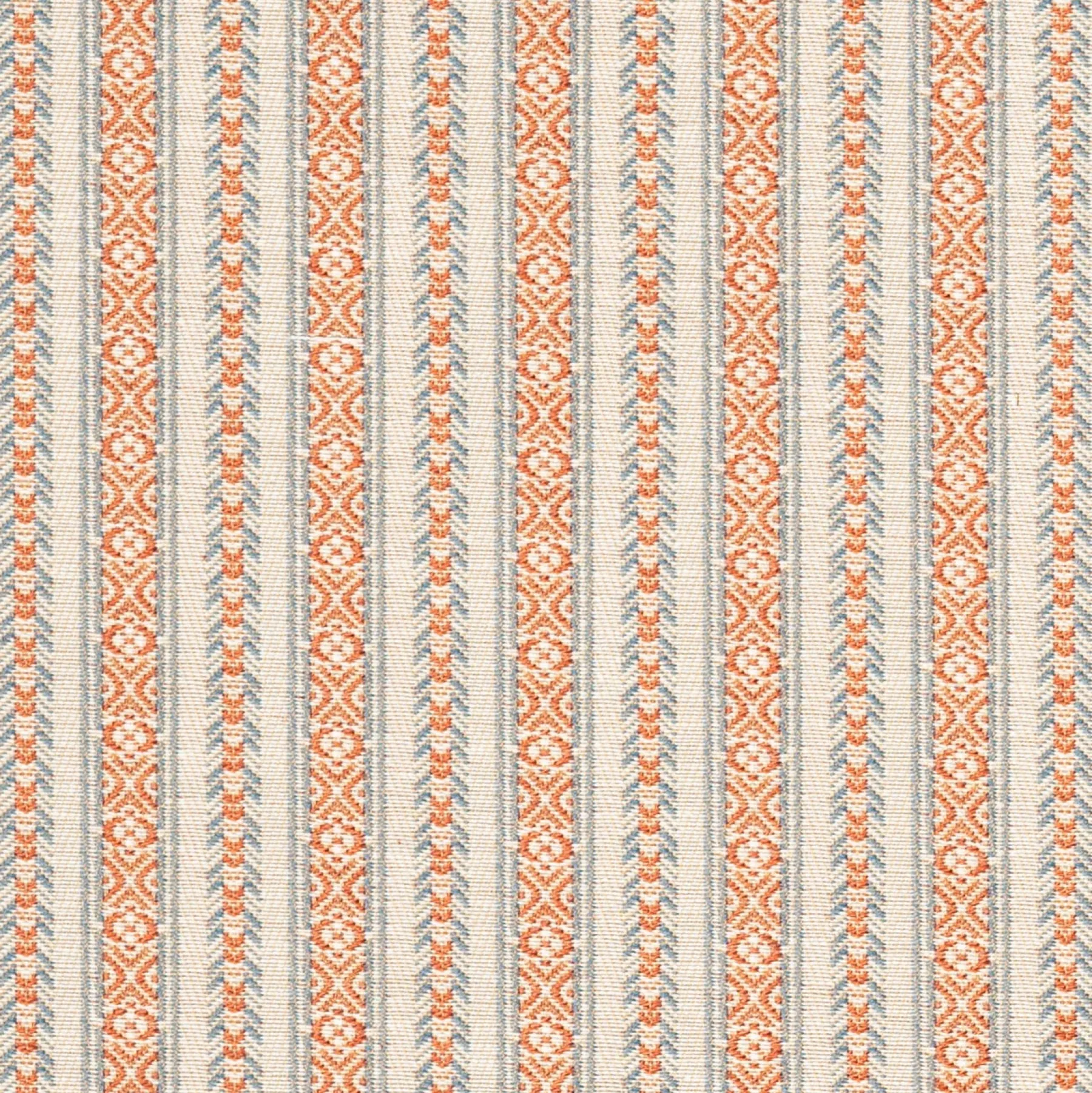 Ticking in Burnt Orange/Swedish Blue*SUSAN DELISS New