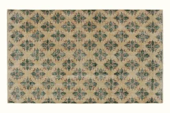 Turkish Geometric Floral Rug 5’3 x 8’9*VINTAGE Discount