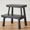 Two Step Stool in Black*BLACKCREEK MERCANTILE Clearance
