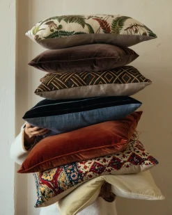 Velvet Pillow in Chocolate*NICKEY KEHOE New