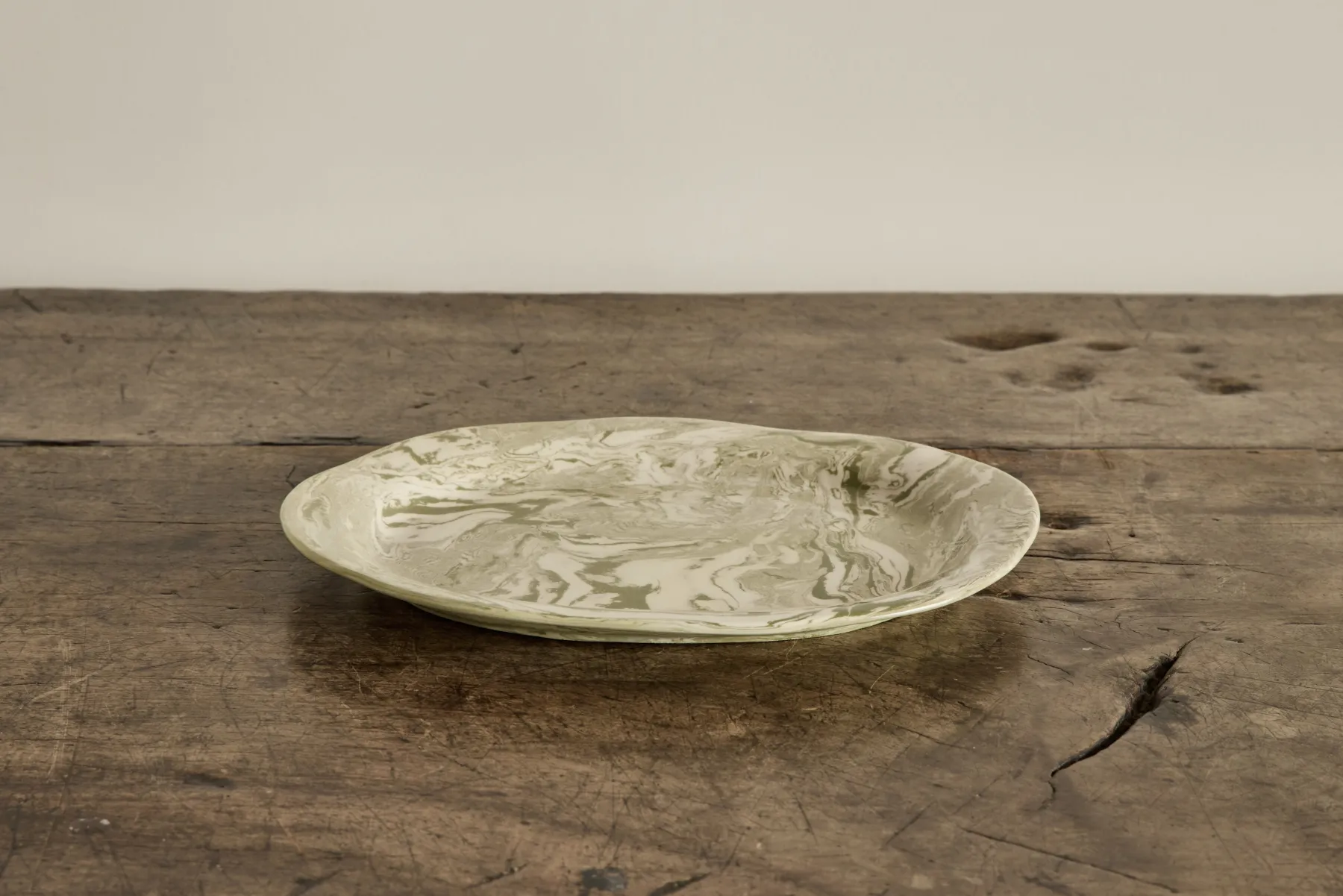Vert Marbleized Oval Platter*TOTEM HOME Discount