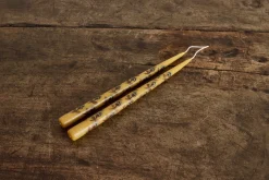 Yellow Tapers with Grey Flowers*ESME SALEH Best