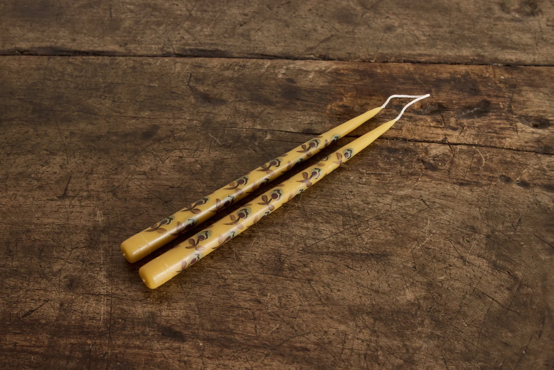 Yellow Tapers with Grey Flowers*ESME SALEH Best
